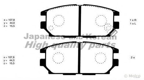 Brake Pad Set, disc brake C012-08