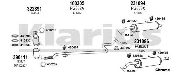 Exhaust System 631168E