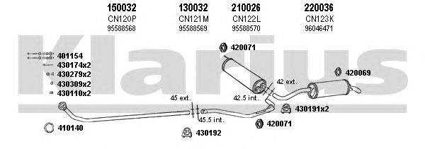 Exhaust System 180053E
