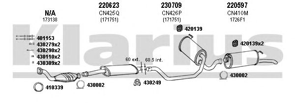 Exhaust System 180448E