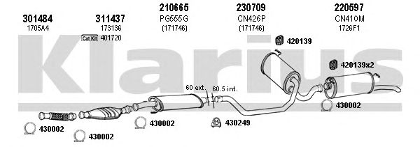 Exhaust System 180451E