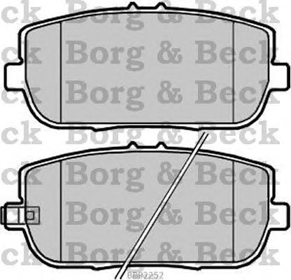 Brake Pad Set, disc brake BBP2252