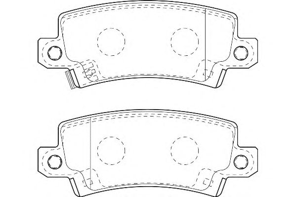 Brake Pad Set, disc brake WBP23816A