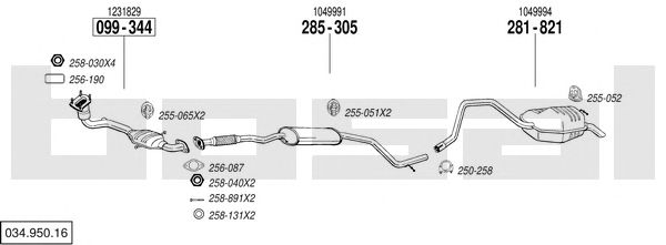 Exhaust System 034.950.16