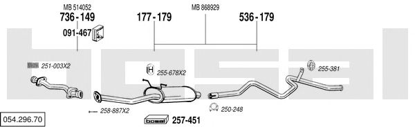 Exhaust System 054.296.70