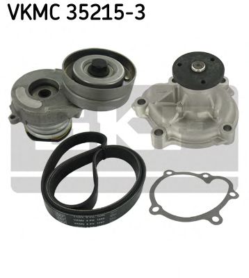 Water Pump + V-Ribbed Belt Kit VKMC 35215-3