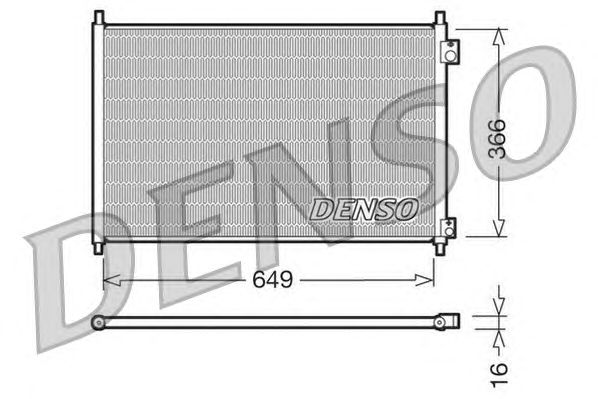 Condensator, airconditioning DCN40006