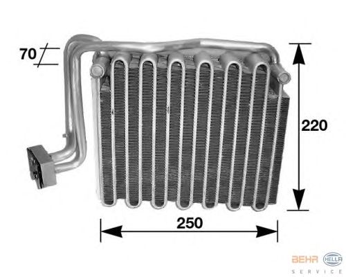 Evaporator, air conditioning 8FV 351 210-491