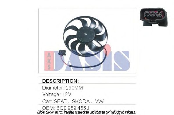 Fan, radiator 048001N