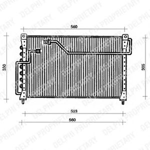 Condensator, airconditioning TSP0225035