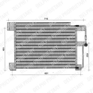 Condensator, airconditioning TSP0225243