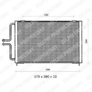 Condensator, airconditioning TSP0225362