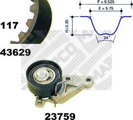Timing Belt Kit 23629