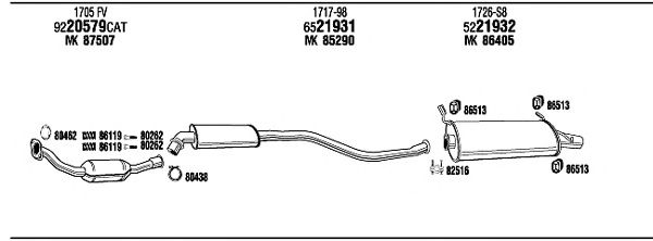 Exhaust System CI16040