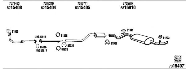 Exhaust System FI62002