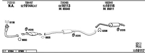Exhaust System FO30625