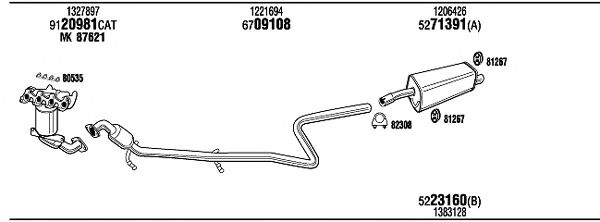 Exhaust System FOT16338
