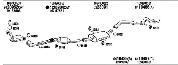 Exhaust System MBT18265A