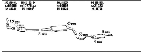 Exhaust System VW20564