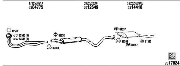 Exhaust System VW35208