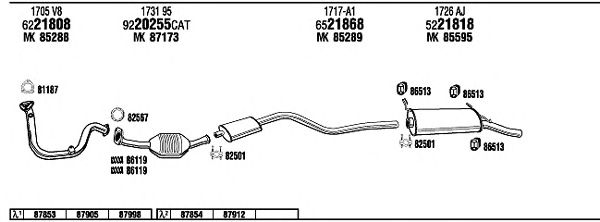 Exhaust System CI16026