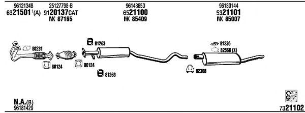 Exhaust System DW12054