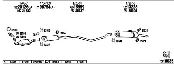Exhaust System PE40546