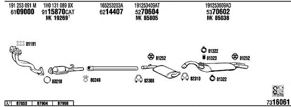 Exhaust System VW20482
