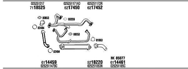 Exhaust System VW72285