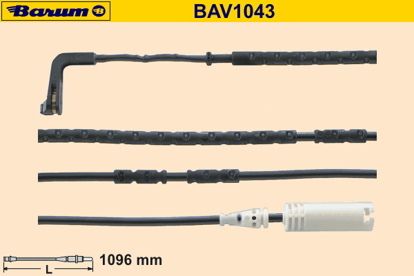 Warning Contact, brake pad wear BAV1043
