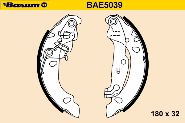 Комплект тормозных колодок BAE5039