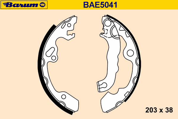 Jogo de maxilas de travão BAE5041