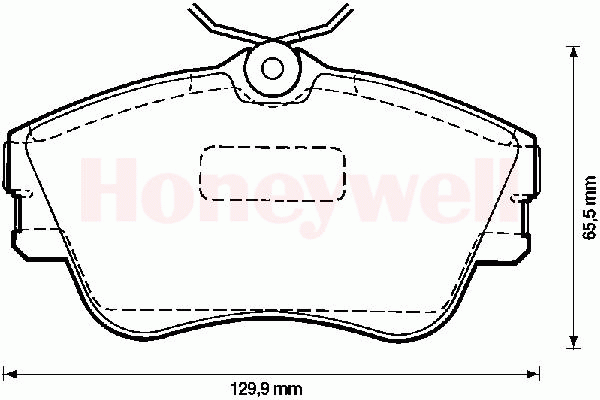 Комплект тормозных колодок, дисковый тормоз 571847S