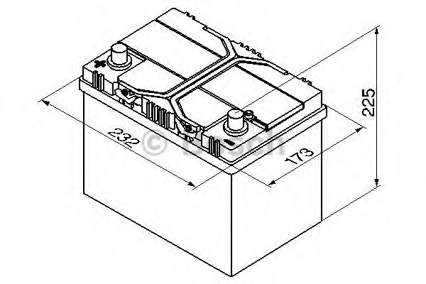 Startbatteri; Startbatteri 0 092 S40 250