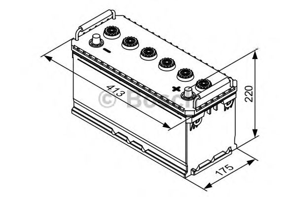 Starterbatteri; Starterbatteri 0 092 T30 730