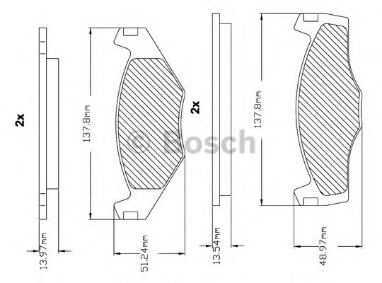 Комплект тормозных колодок, дисковый тормоз F 03B 150 000