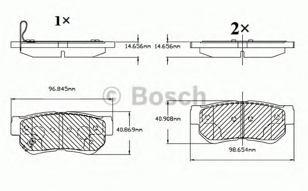 Комплект тормозных колодок, дисковый тормоз F 03B 150 070