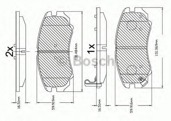 Комплект тормозных колодок, дисковый тормоз F 03B 150 106