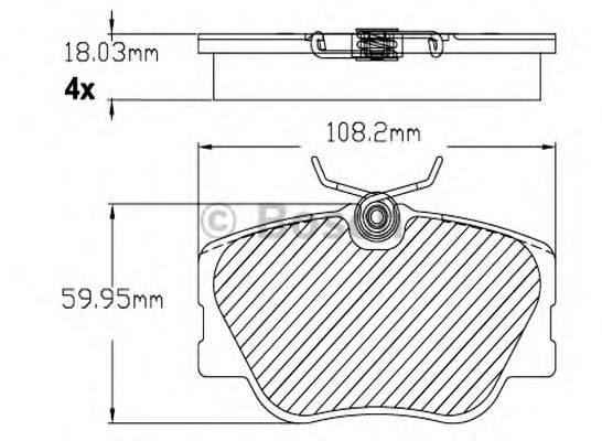 Комплект тормозных колодок, дисковый тормоз F 03B 150 230