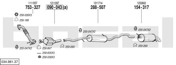 Exhaust System 034.981.37
