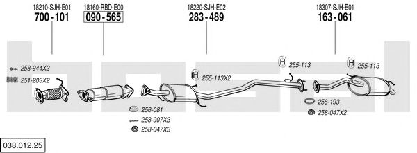 Exhaust System 038.012.25
