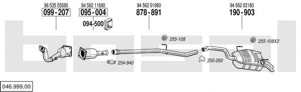 Sistema de gases de escape 046.999.00