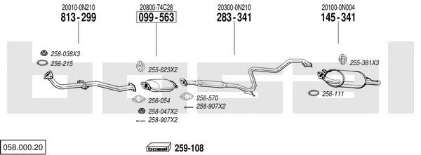 Exhaust System 058.000.20