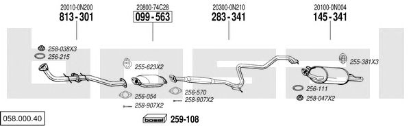 Exhaust System 058.000.40