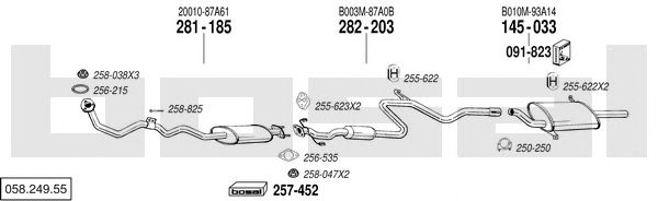 Exhaust System 058.249.55