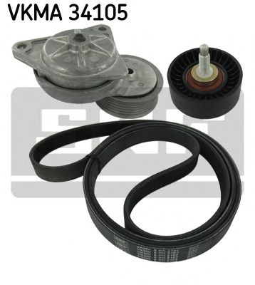 Поликлиновой ременный комплект VKMA 34105