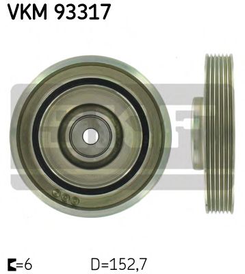 Belt Pulley, crankshaft VKM 93317