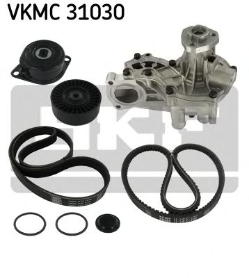 Water Pump + V-Ribbed Belt Kit VKMC 31030