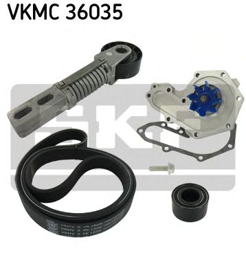 Waterpomp + tandriemenset VKMC 36035