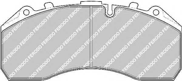Комплект тормозных колодок, дисковый тормоз FCV1313
